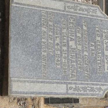 ? Gesina Johanna nee ELLIS 1898-1942