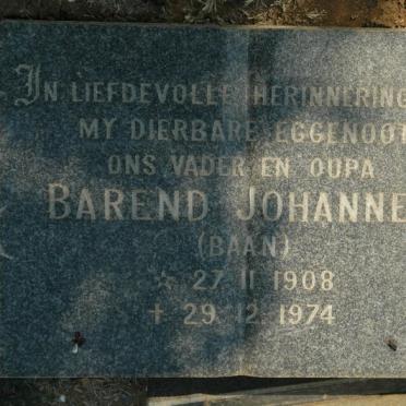 ? Barend Johannes 1908-1974