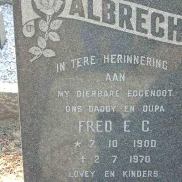 ALBRECHT Fred E.C. 1900-1970