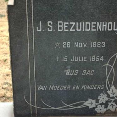BEZUIDENHOUT J.S. 1883-1954