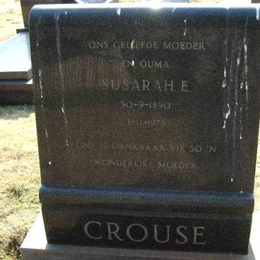 CROUSE Susarah E. 1890-1978