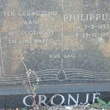 CRONJE Philippus J. 1932-1973