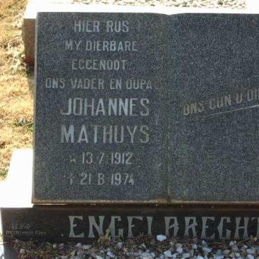 ENGELBRECHT Johannes Mathuys 1912-1974