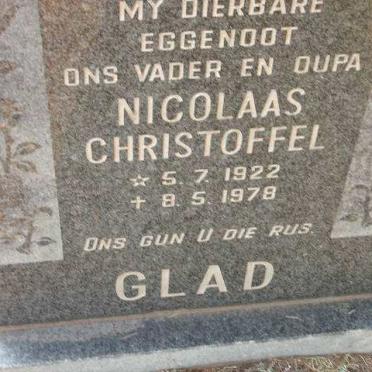 GLAD Nicolaas Christoffel 1922-1978