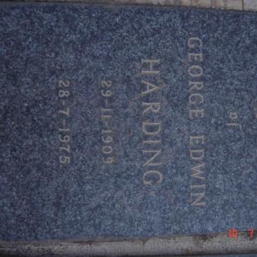 HARDING George Edwin 1909-1975