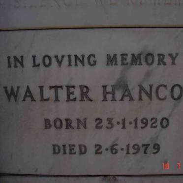 HANCOCK Walter 1920-1979