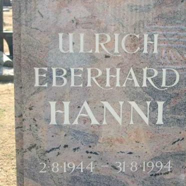 HANNI Ulrich Eberhard 1944-1994