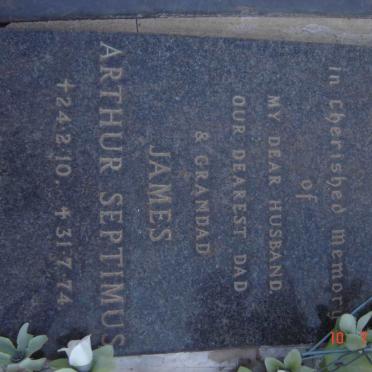 HUTCHINSON James Arthur Septimus 1910-1974