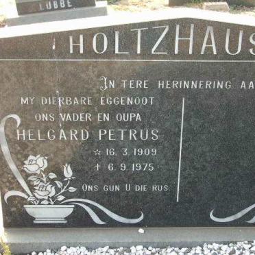 HOLTZHAUSEN Helgard Petrus 1909-1975