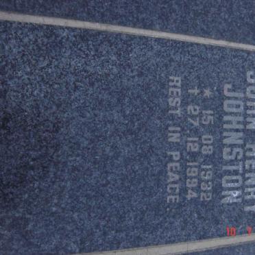 JOHNSTON John Henry 1932-1994