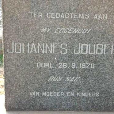 JOUBERT Johannes -1970