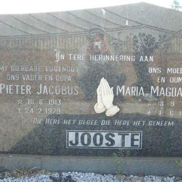 JOOSTE Pieter Jacobus 1913-1979 &amp; Maria Magdalena C. 1912-1986