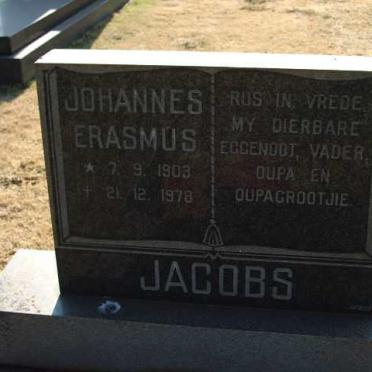 JACOBS Johannes Erasmus 1903-1978