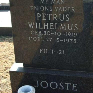 JOOSTE Petrus Wilhelmus 1919-1978