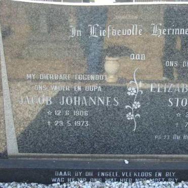 KRIEL Jacob Johannes 1906-1973 &amp; Elizabeth M. Stoffelina 1914-1985