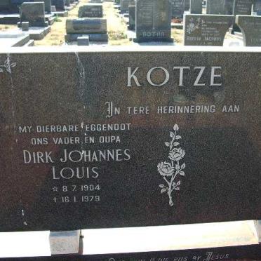 KOTZE Dirk Johannes Louis 1904-1979