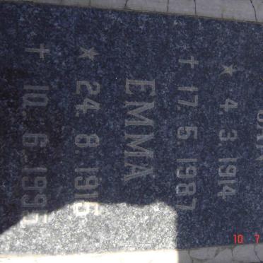 LUBBE Jan 1914-1987 &amp; Emma 1915-1995