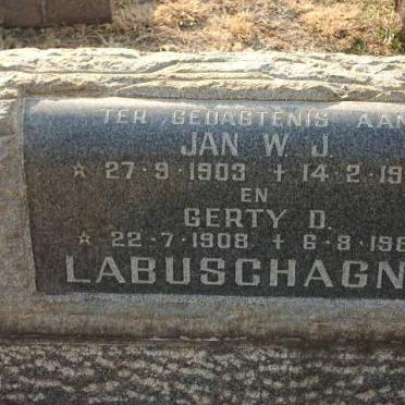 LABUSCHAGNE Jan W.J. 1903-1970 &amp; Gerty D. 1908-1984