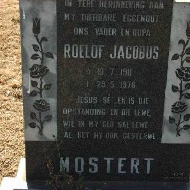 MOSTERT Roelof Jacobus 1911-1976