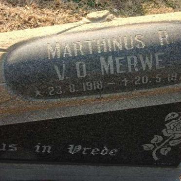 MERWE Marthinus R., van der 1918-1973