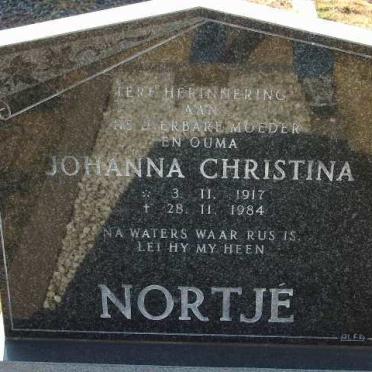 NORTJE Johanna Christina 1917-1984