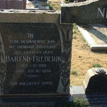 NEL Barend Frederik 1901-1958