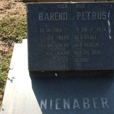 NIENABER Barend Petrus 1912-1976