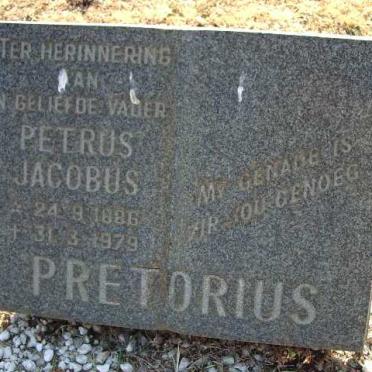 PRETORIUS Petrus Jacobus 1886-1979