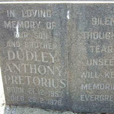 PRETORIUS Dudley Anthony 1957-1978