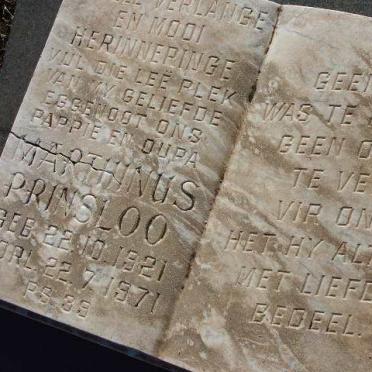 PRINSLOO Marthinus 1921-1971