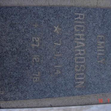 RICHARDSON Susan Emily 1914-1978