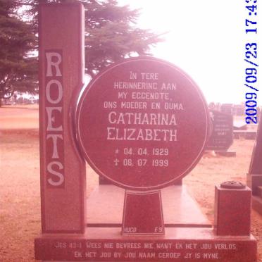 ROETS Catharina Elizabeth 1929-1999