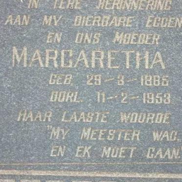 STRYDOM Margaretha J. 1885-1953