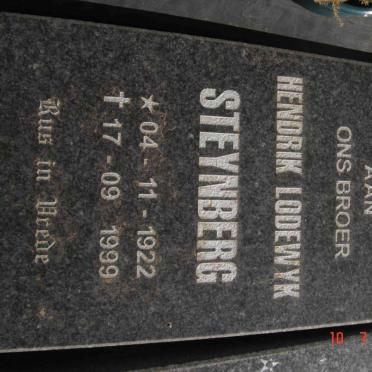 STEYNBERG Hendrik Lodewyk 1922-1999