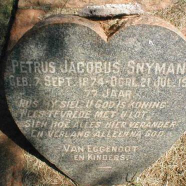 SNYMAN Petrus Jacobus  1874-1951