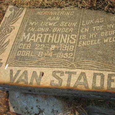 STADEN Marthunis, van 1918-1952