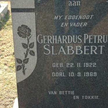 SLABBERT Gerhardus Petrus 1922-1969