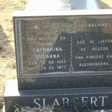 SLABBERT Catharina Susanna 1923-1973