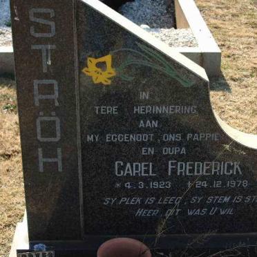 STRÖH Carel Frederick 1923-1978