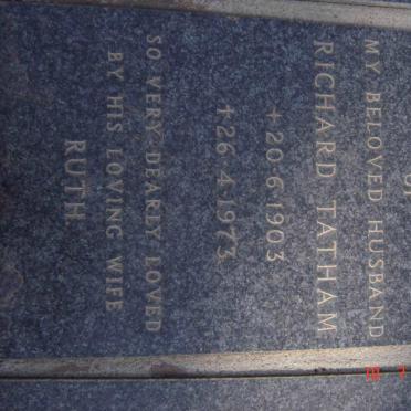 TATHAM Richard 1903-1973