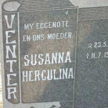 VENTER Susanna Herculina 1881-1972