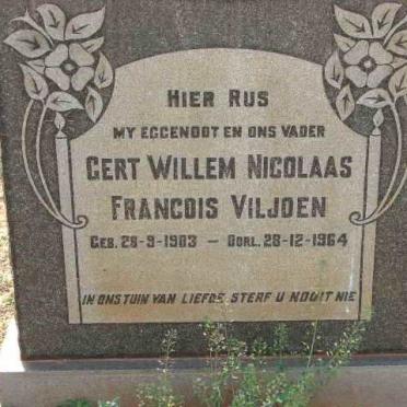 VILJOEN Gert Willem Nicolaas Francois 1903-1964