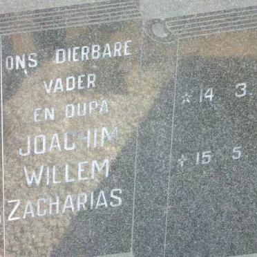 VENTER Joachim Willem Zacharias 1887-1978