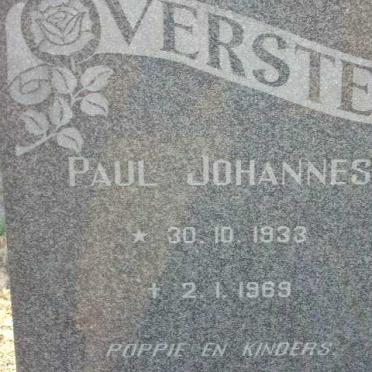 VERSTER Paul Johannes 1933-1969