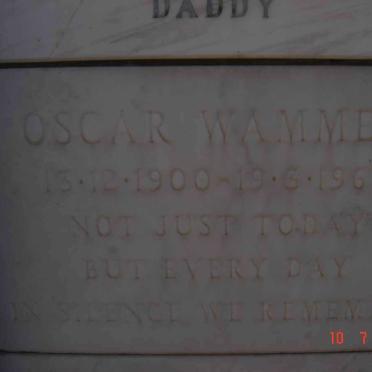 WAMMER Oscar 1900-1967