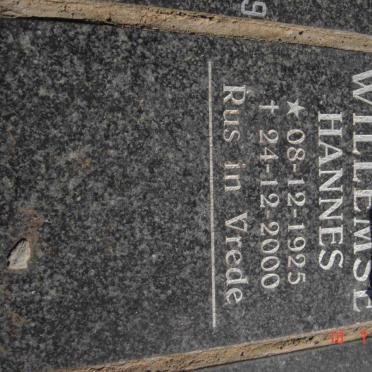 WILLEMSE W.F.N.J. 1925-2000