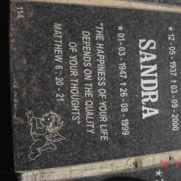 ? John Edwin 1937-2000 &amp; Sandra 1947-1999