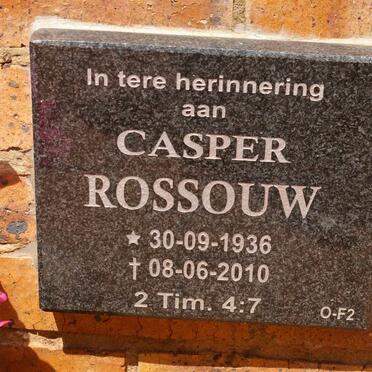 ROSSOUW Casper 1936-2010