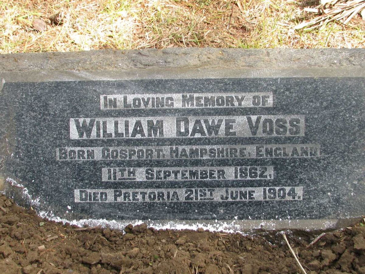 VOSS William Dawe 1862-1904