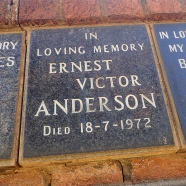 ANDERSON Ernest Victor -1972